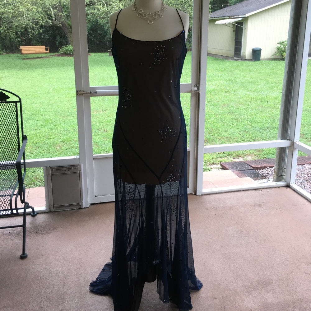BCBG MaxAzria (Paris) Midnight Starry Night Gown💫